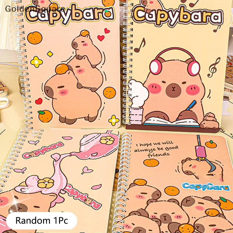 GG Fashion Thickened Waterproof Notebook Cartoon Capybara Line Circle ...
