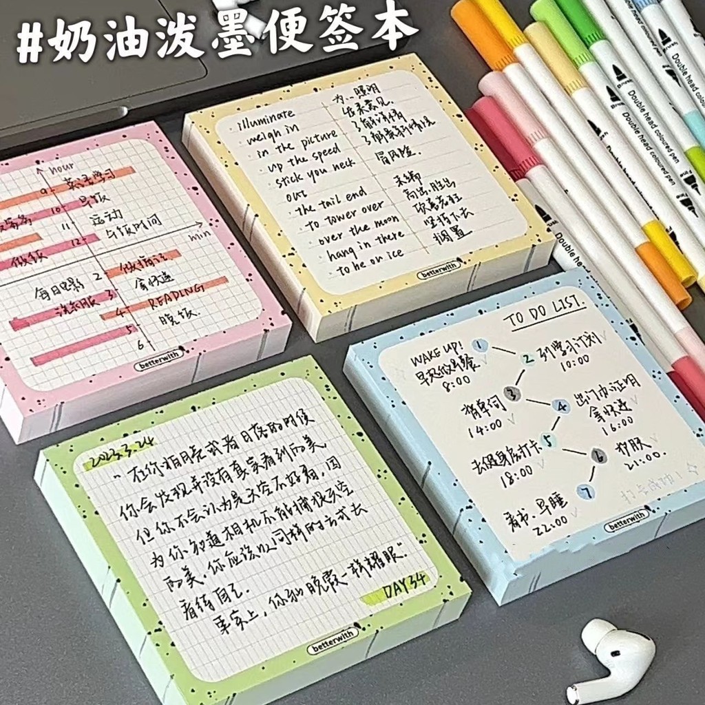 便签纸Post-it note便利贴便签纸初中生记事贴小学生专用大号标签贴高颜值粘强贴纸minghua198.my 12.18 ...