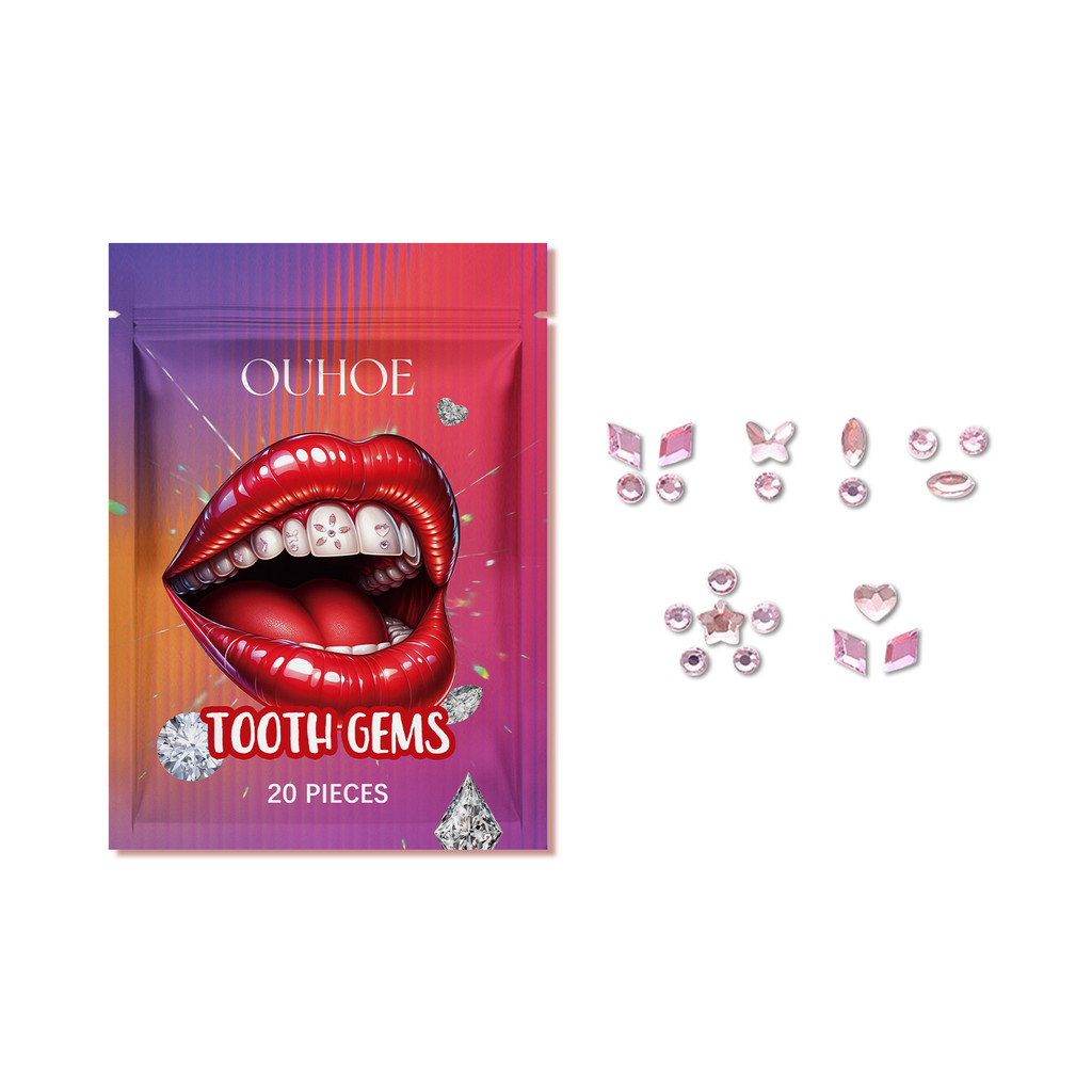 OUHOE Crystal Tooth Diamond Shining Tooth Diamond Decoration ...