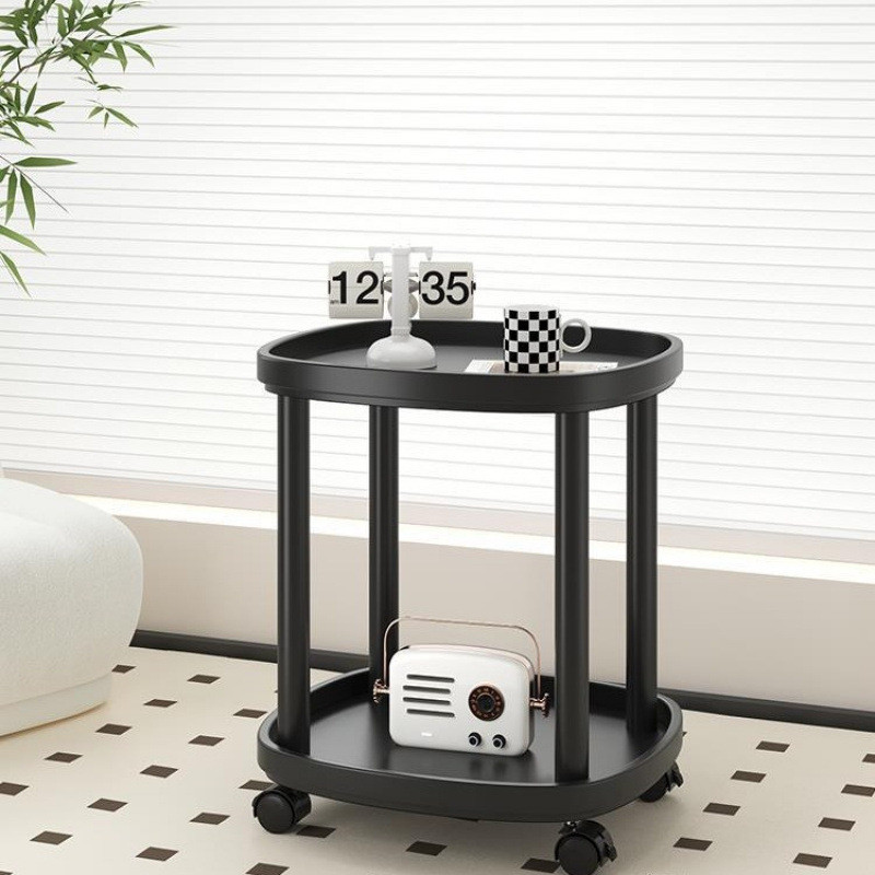HY Small Coffee Table Movable Sofa Side Table Bedside Shelf Table Mini ...