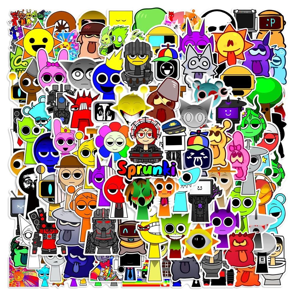 Rhythm Box Decals 50/sprunki Stickers Set Hand Account Stickers For ...