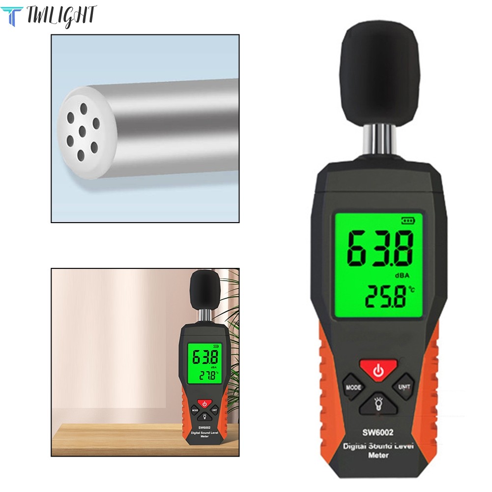 Decibel Meter Portable Sound Level Meter,decibel sound Meter 30-130 dB ...