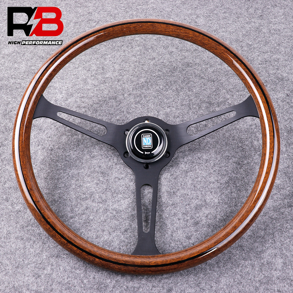 15inch 380MM NARDI（ND） Universal Racing Car Steering Wheel solid wood ...