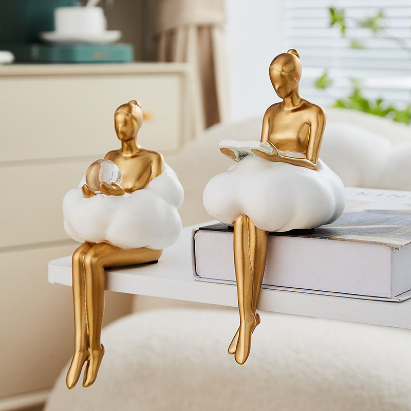 Cloud Girl Living Room Car Mounted Desktop Character Ornament Ballet ...