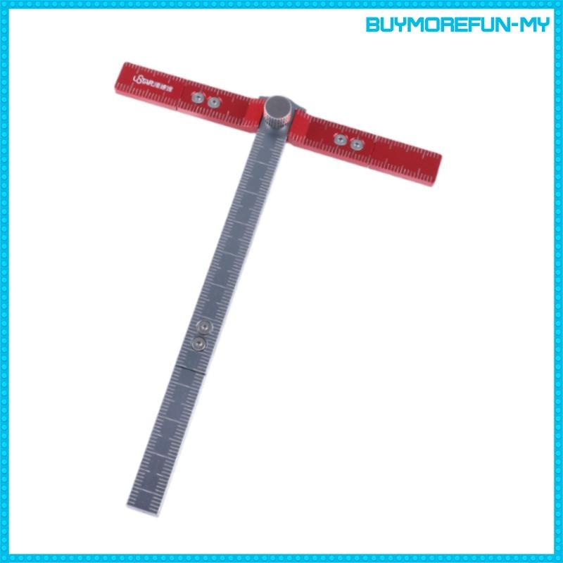 [BuymorefunMY] T Shaped Square Ruler Measure Tools Adjustable UA 90341 ...