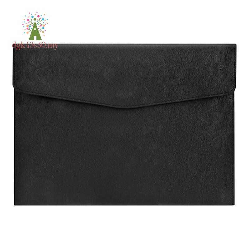 Pu Leather A File Folder Document Holder Waterproof Portfolio Envelope Folder Case With Snap