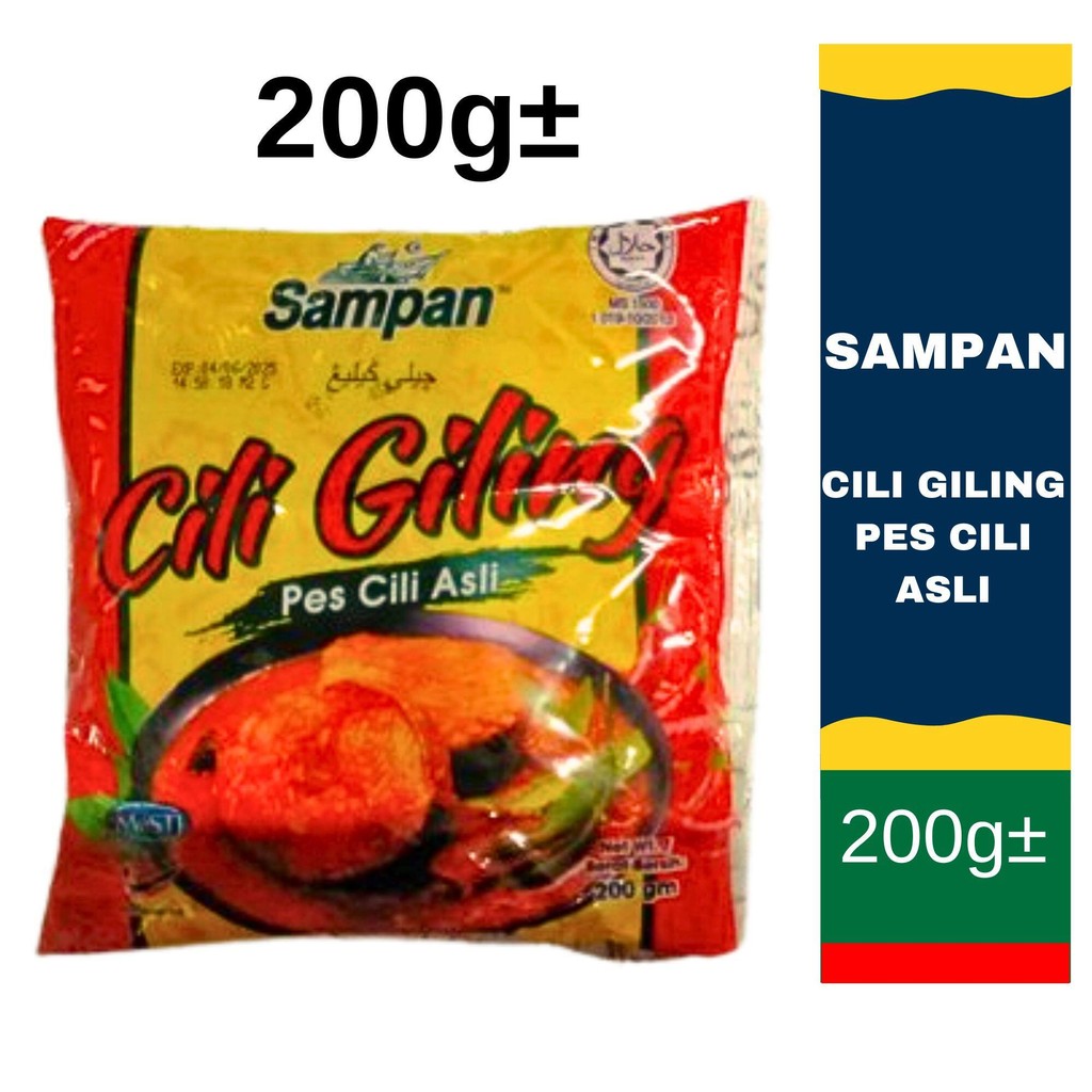 Cap Sampan Cili Giling Pes Cili Asli 200g± | Shopee Malaysia