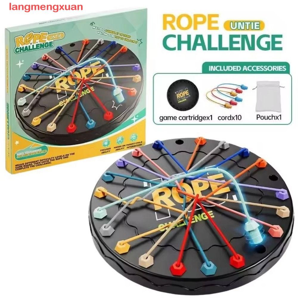 LANGMENGXUAN Kid Rope Knots Game, Logical Thinking Twisted Connected ...