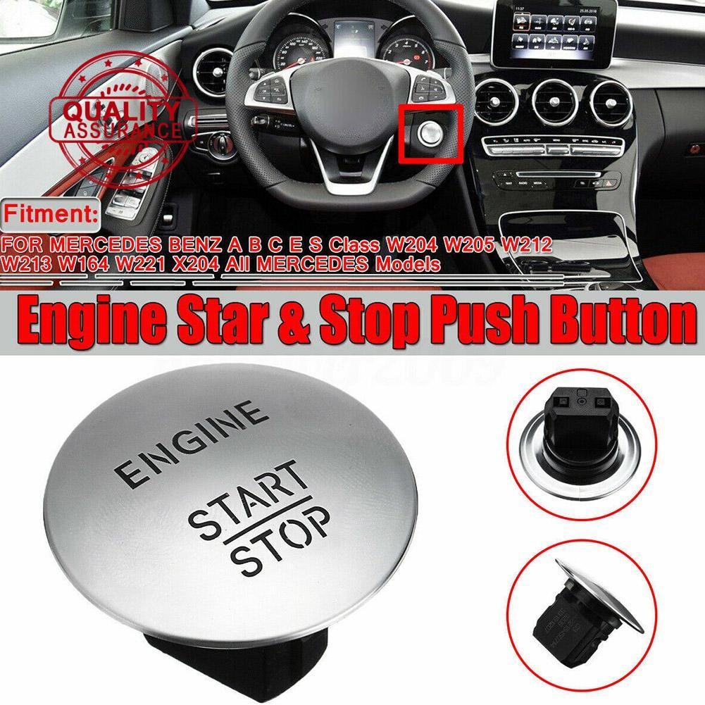 Car Push Start Button Keyless Go Start Stop Push Button, Car Engine ...