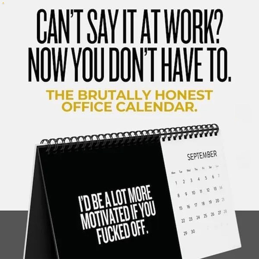 Rude Desk Calendar 2025 