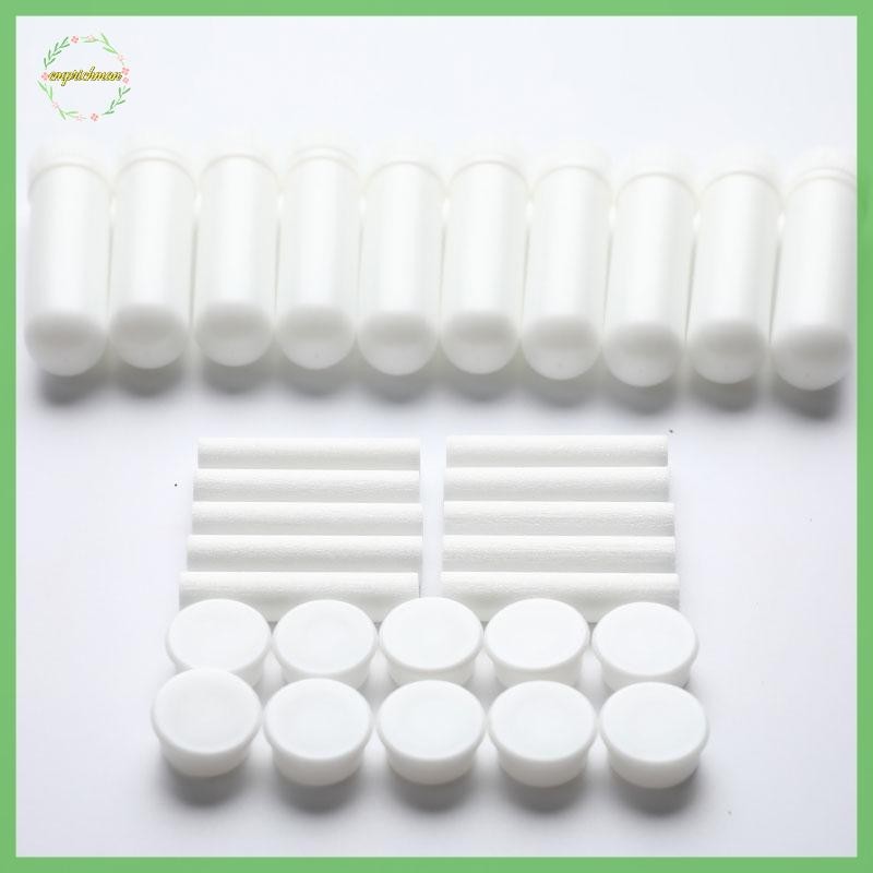 EPMN> 10Pcs Inhaler Stick Aromatherapy White Nasal Inhaler Tubes Empty ...