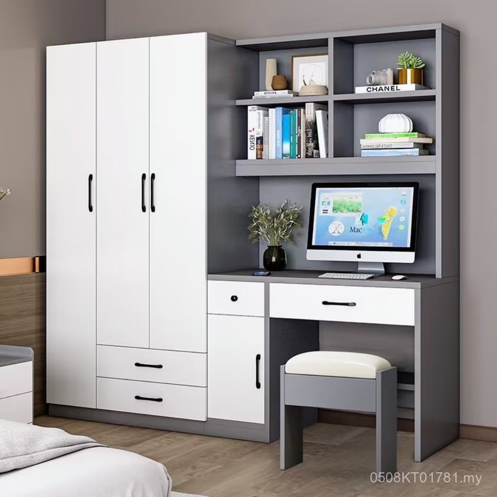 Study Household Desk Student Computer Desk Combination Wardrobe Simple ...