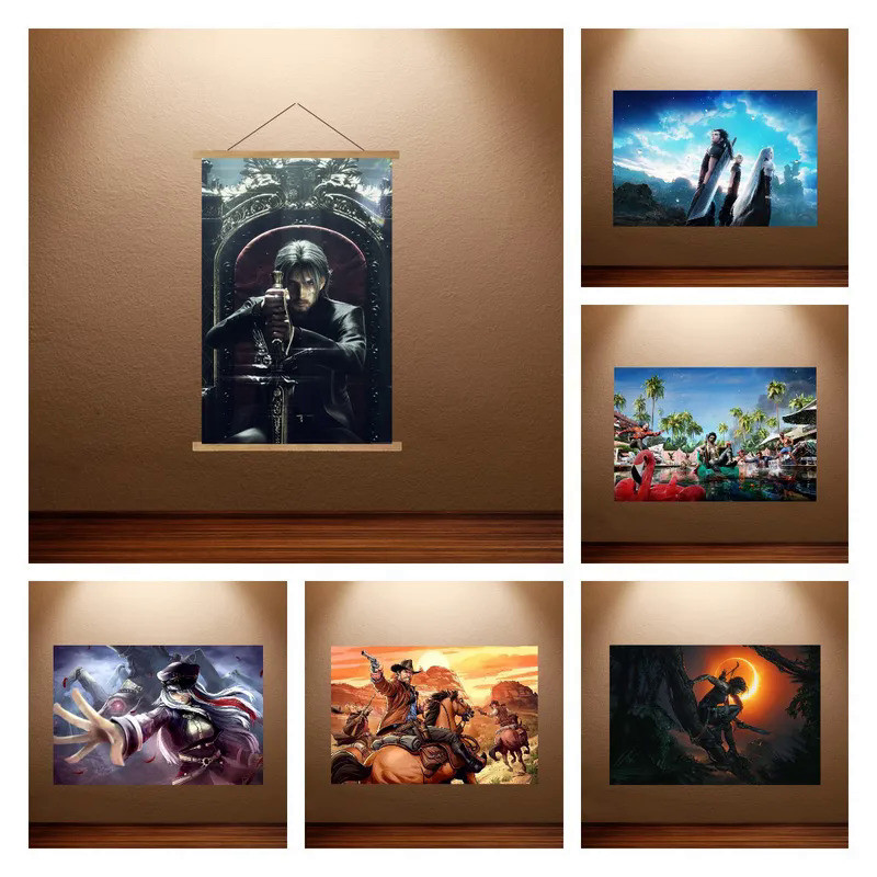 Final Fantasy Poster Video Game Posters Anime Poster Canvas Gaming Room ...