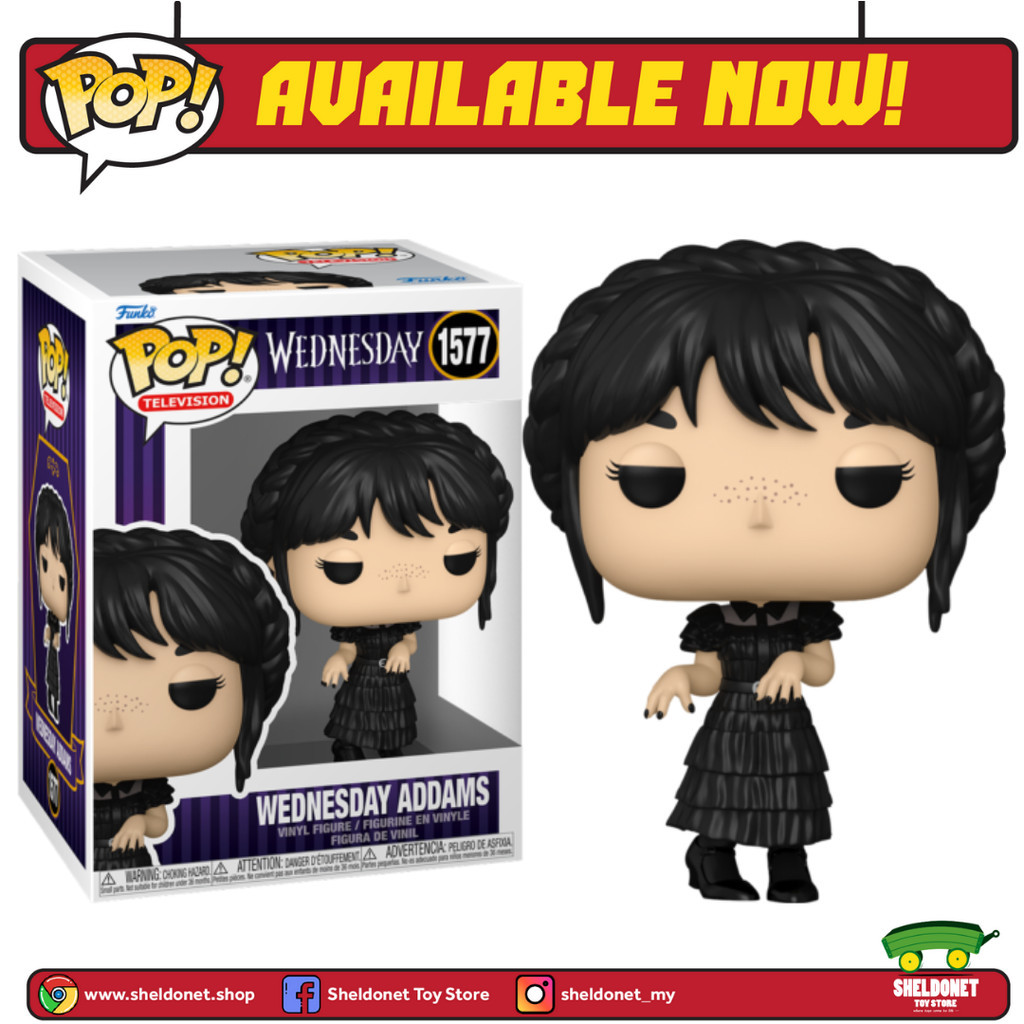 Funko Pop! TV Wednesday 2022 - Wednesday Addams In Black Dress | Shopee ...