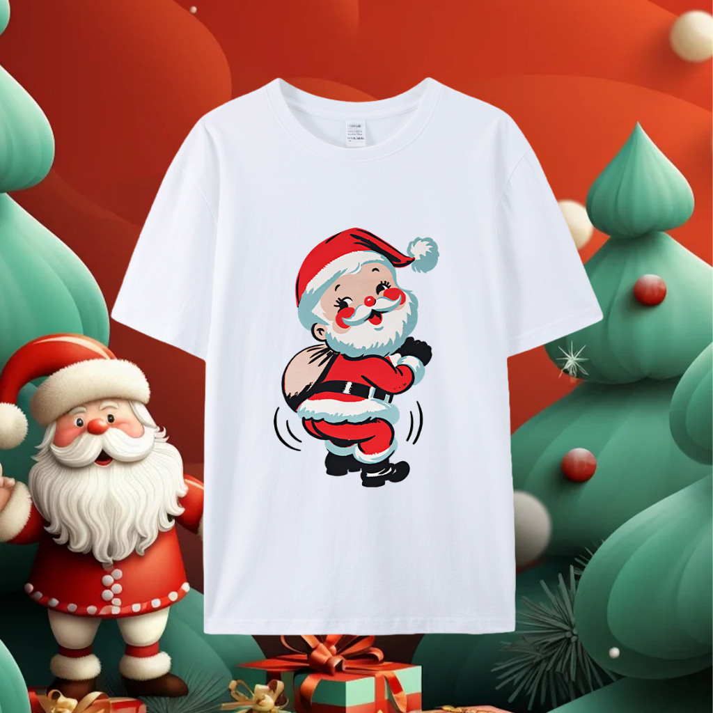 T-shirt Santa Christmas 311 – Noir, Toutes Tailles S-5XL, Neuf Avec étiquettes