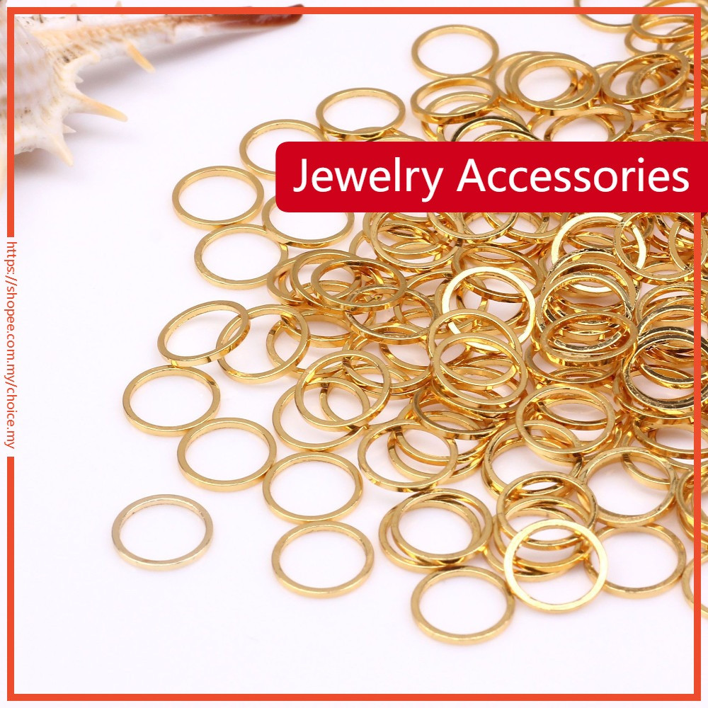 Color-retaining closed ring hand-finished circle connecting ring ...