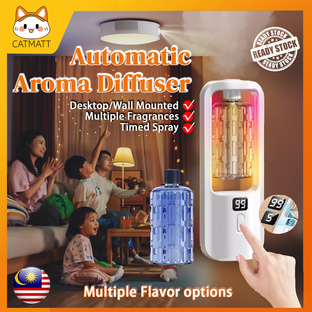 Aroma Diffuser Automatik Boleh Dicas Semula Humidifier Paparan Digital ...
