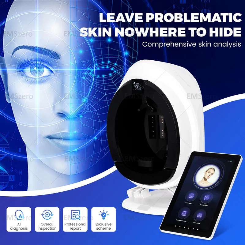 8 Spectra 3D Skin Mirror Skin Analysis Intelligent Mirror Wood Lamp ...