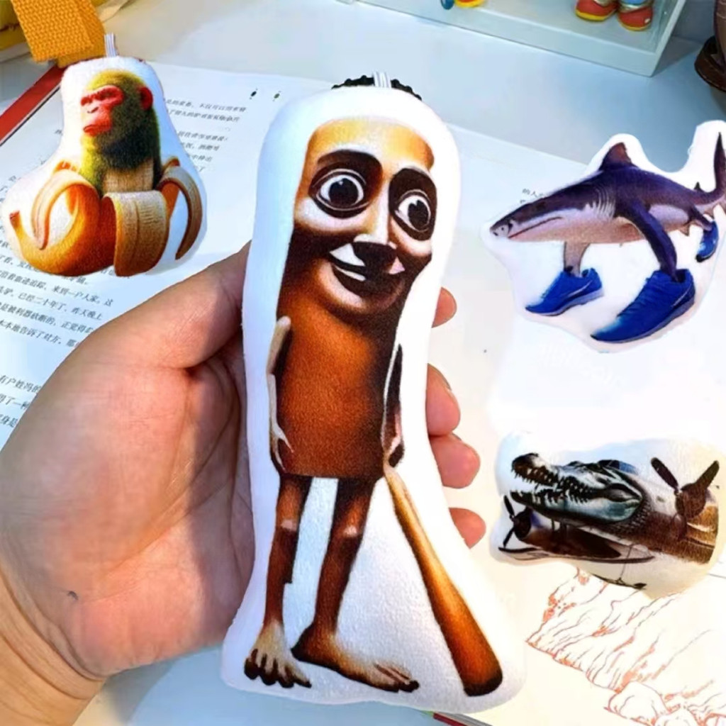 Brainrot Animales Figura Tung Tung Tung Sahur Figura de acción Tralalelo Tralala Figuras de dibujos animados 7-9 cm Impresión 3D Q Ver. Modelo Colección PVC Decoración Regalo (12 piezas