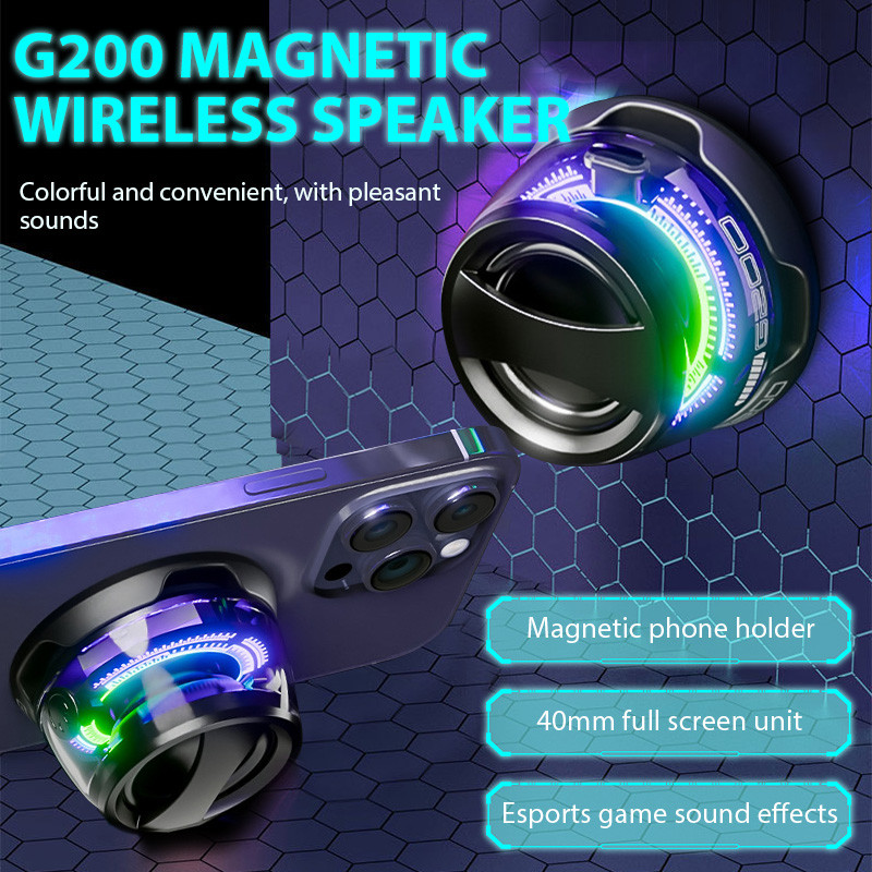 Outdoor Magnetic Bluetooth Speaker Wireless Portable Mini Travel Stereo ...