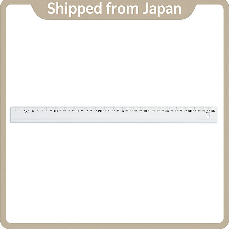 Shinwa Sokutei Aluminum Straight Edge Ruler 45cm - White (Model 65426 ...