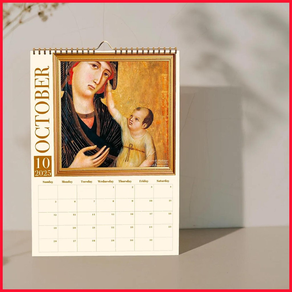 Medieval Art Wall Calendar 2025 Weird Renaissance Daily Wall Calendar