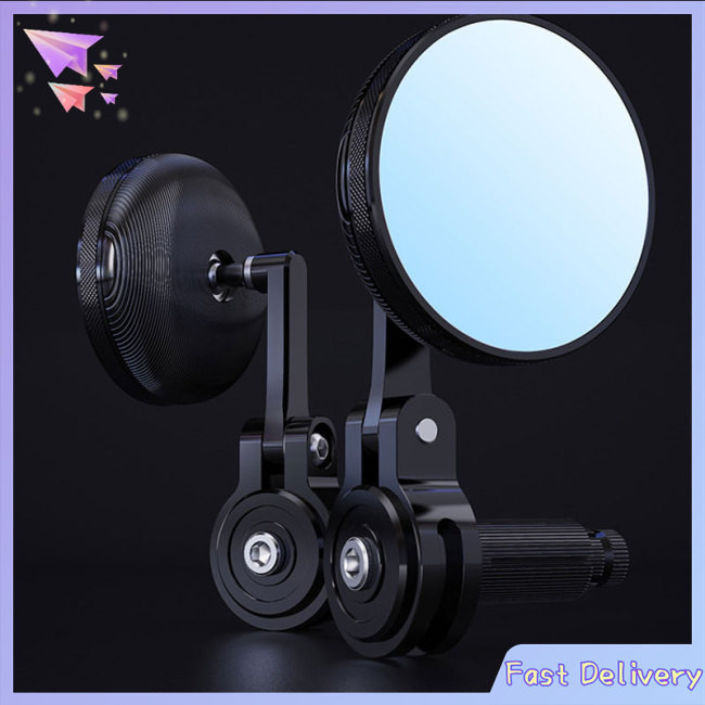 1 Day Shipping！ Motorcycle Handle Bar End Mirrors Anti Glare Blue Lens ...