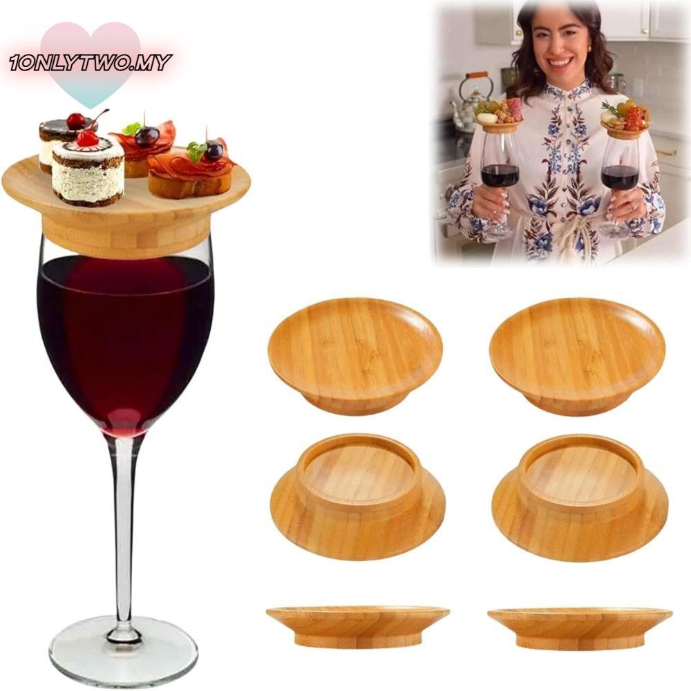 1ONLYTWO 1/2/4/6/10Pcs Charcuterie Board Toppers, Leakproof Wooden Wine ...