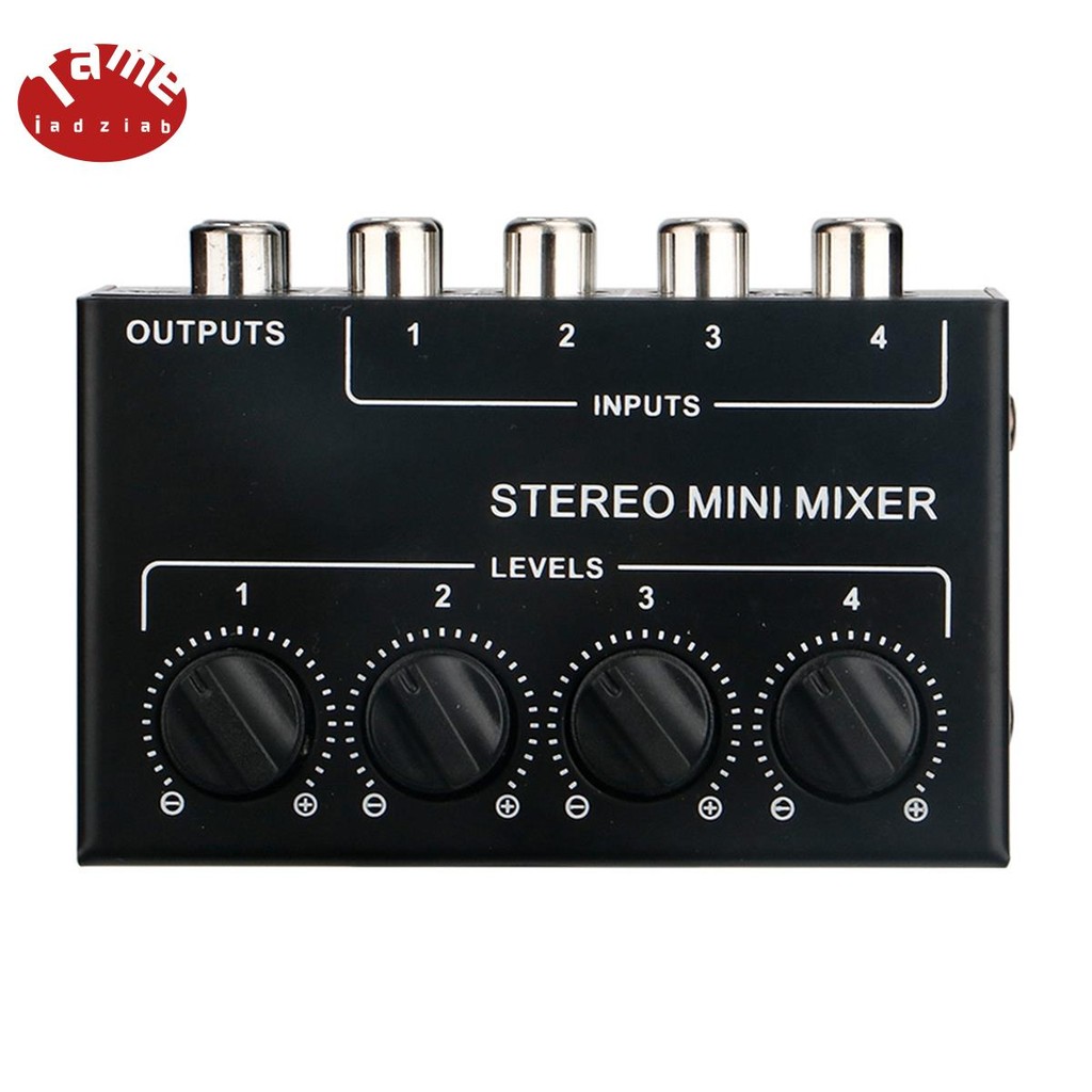 Mini 4 Channel Passive Mixer Compact Musical Instrument CD Player ...