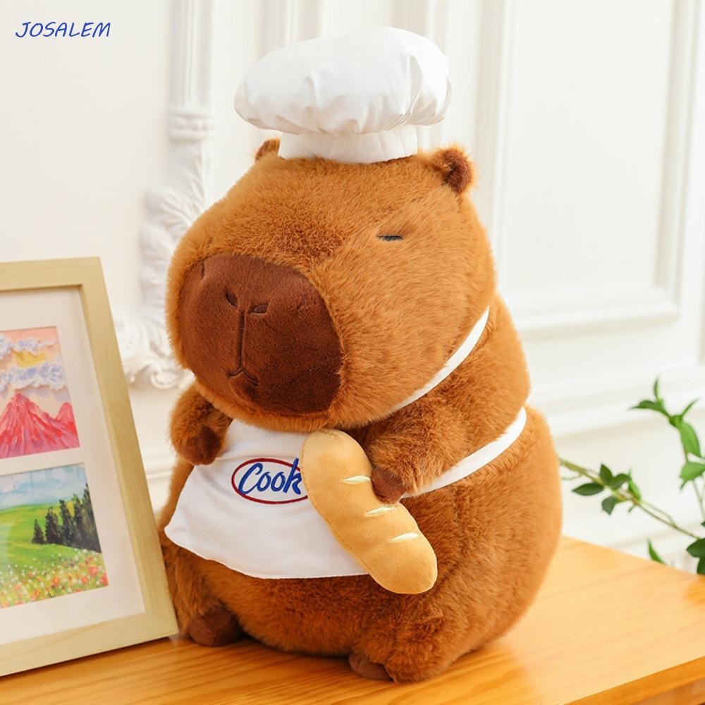 JOSALEM Capybara Plush Doll, Cook Baking Capybara Plush Toy, Sleeping ...