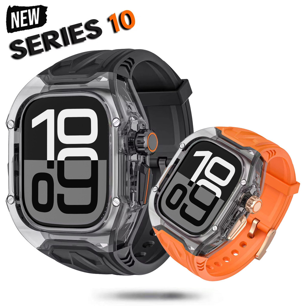 Coque Bumper Métallique Pour Apple Watch - Compatible Séries 4 à 10 Et SE, 42 à 49mm, Protection Choc