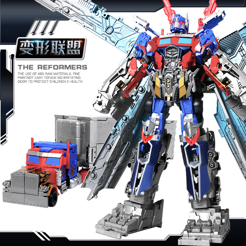 Mainan ubah bentuk 4 rompi api langit besar Optimus Prime perisai ...