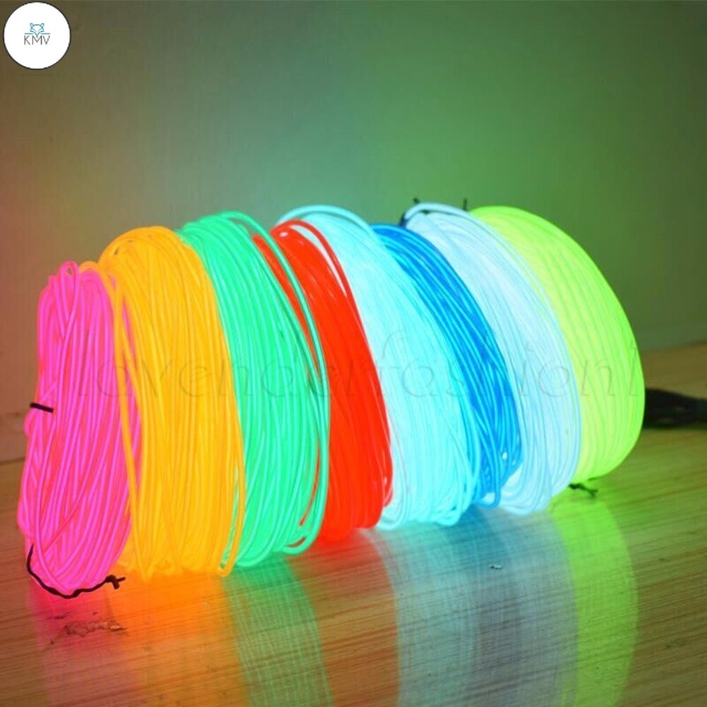KMV 1m 3m 5m RGB LED Neon Light Flexible Strip Waterproof Silicone ...