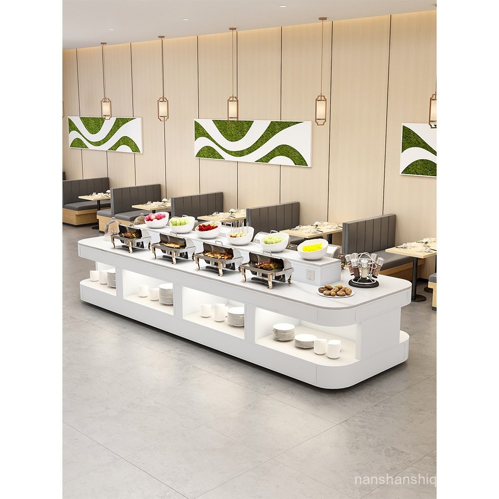 Restaurant Unit Canteen Fast Food Insulation Table Double-Sided Buffet ...