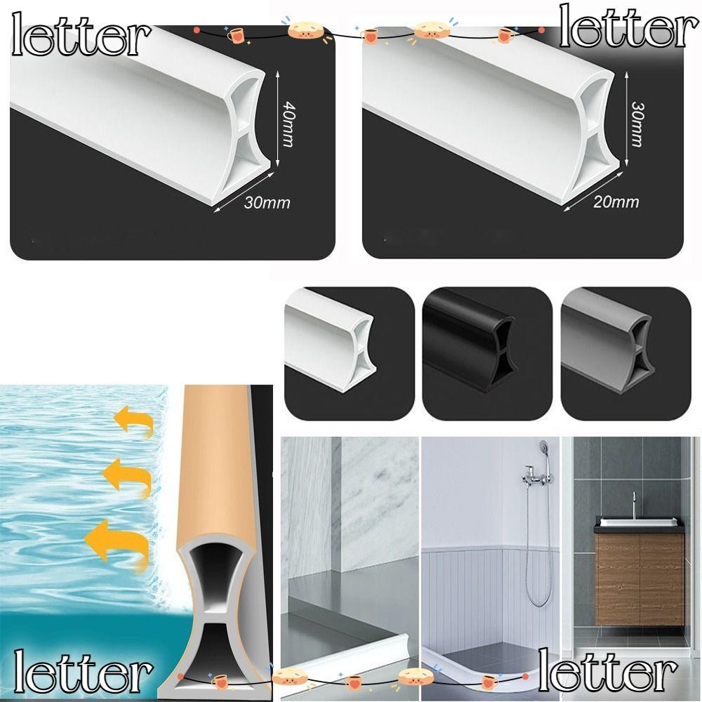 Shower Water Stopper – 67-Inch Silicone Threshold Guard, Self-Adhesive Waterproof Barrier For Dry/Wet Separation, Collapsible & Safe