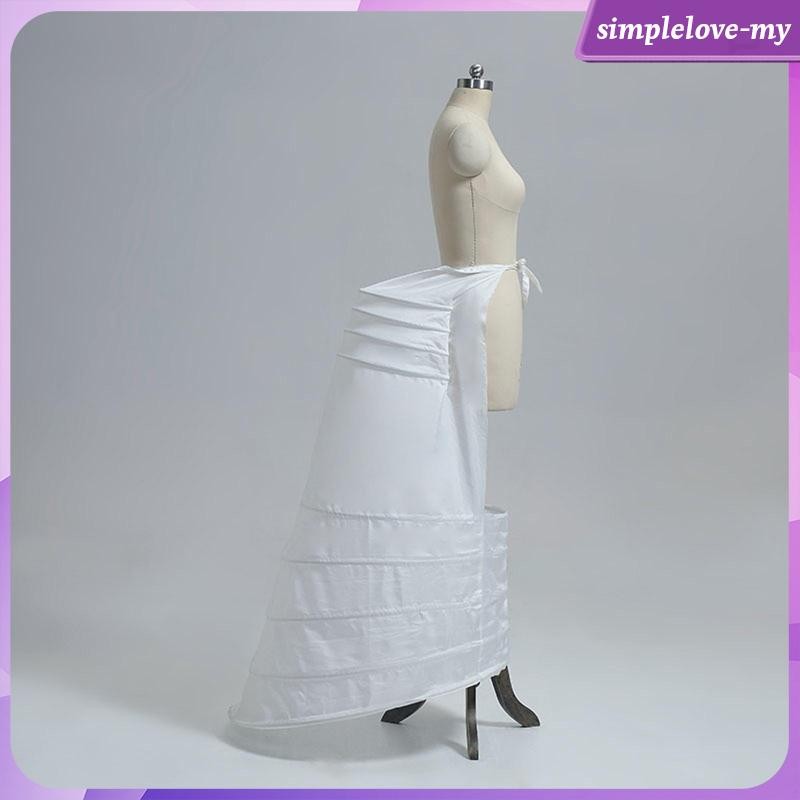 Sottoveste Vittoriana Crinolina Con Busto - Bianco Per Costumi Rinascimentali - Foto 2