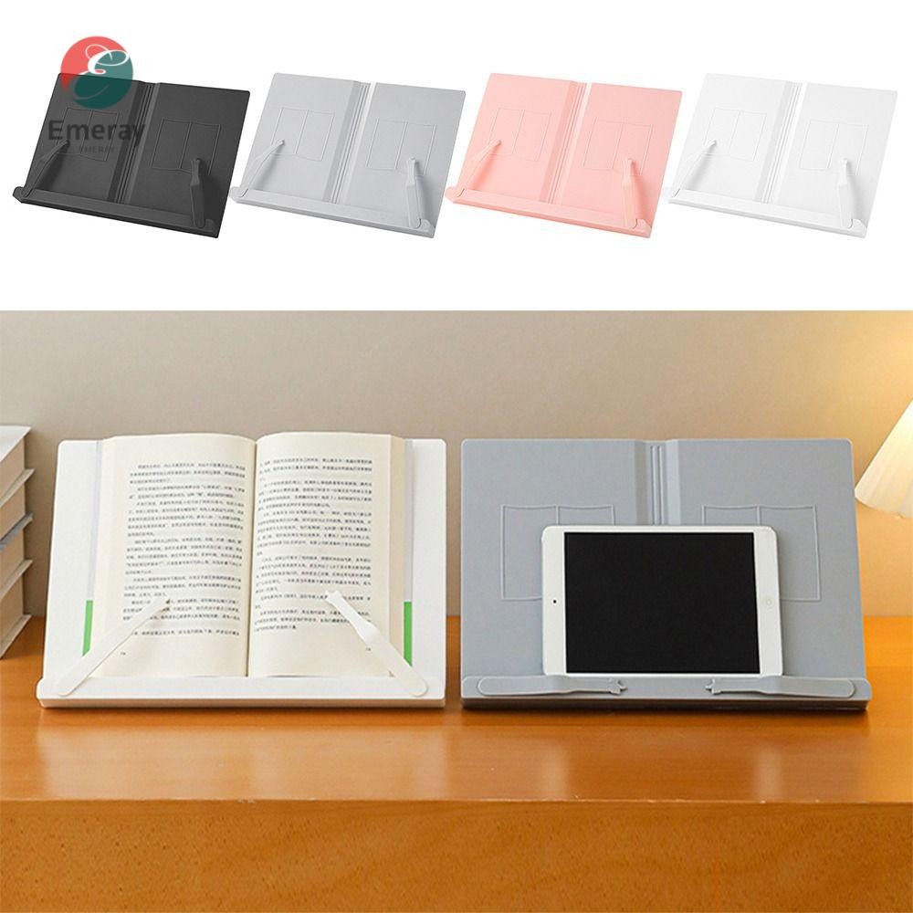 EMERAY Book Stand, Adjustable Solid Color Desktop Reading Rack, Large ...