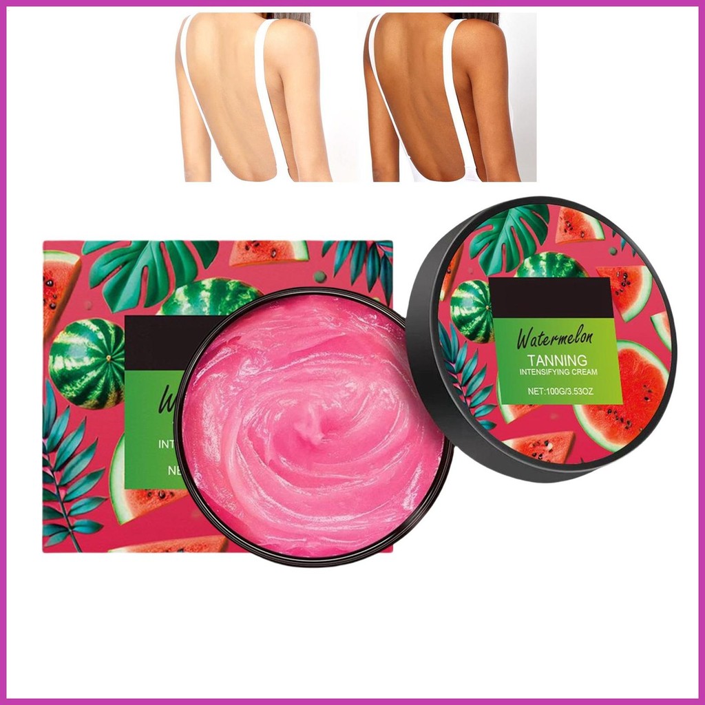 Tanning Lotion 100g Instant Tan Enhancer Cream Non-Greasy Skin Beauty ...