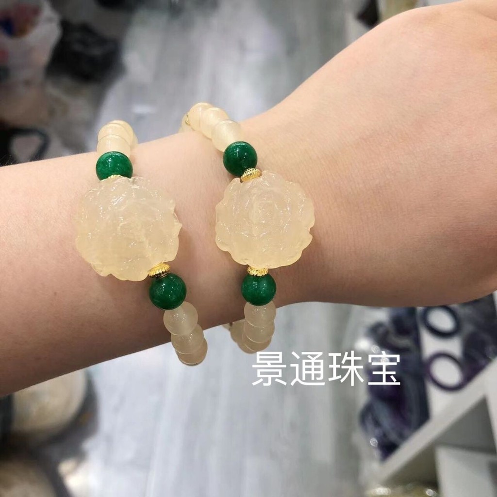 Natural Blood Shenbao Blood Therapy Rose Design Bracelet Health101129Zz ...