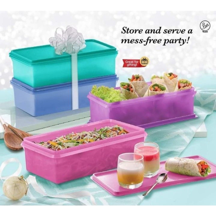 New Tupperware Party Keeper Set - 3.0L ( 4pcs ) | Shopee Malaysia