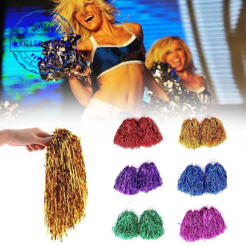 MAELOVE2 Small Handle Flower Ball Cheering Props Cheerleading Dance ...