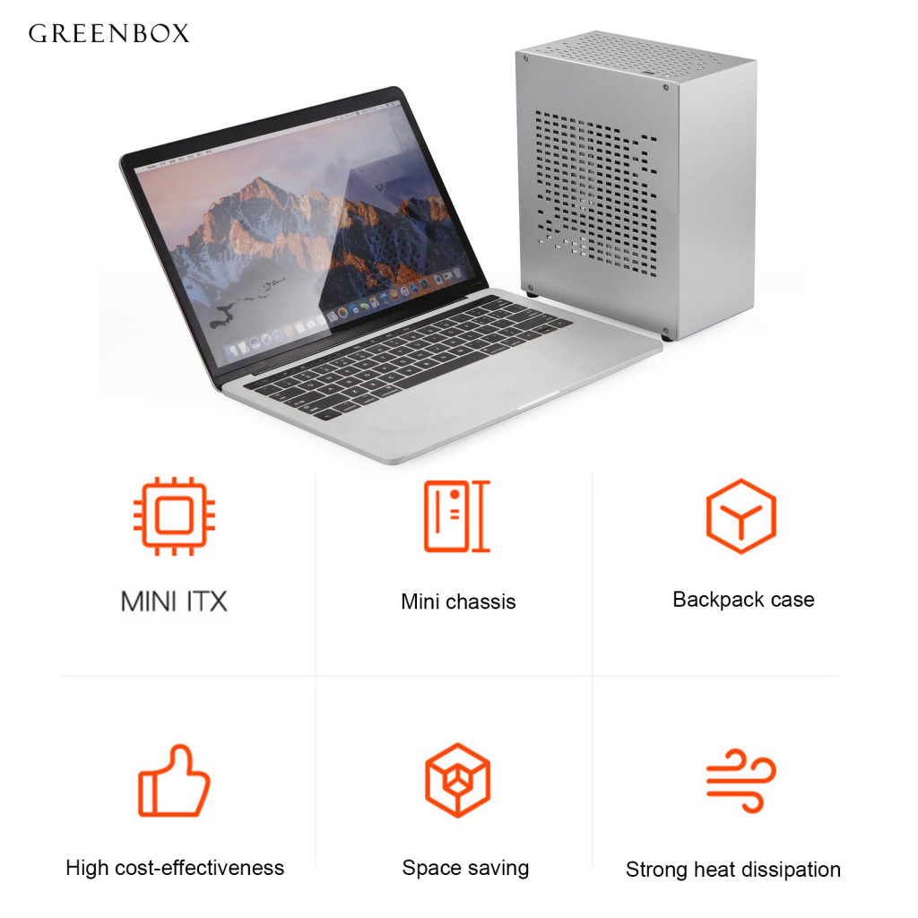 GRC- Mini Itx Computer Case Portable Computer Chassis Mini Itx Gaming ...