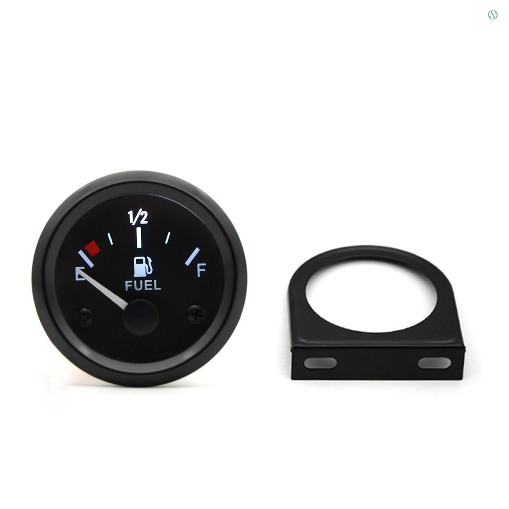 52mm Fuel Level Gauge Gas Meter 0-30 Ohms Black For Car Truck Marine RV US STOCK - Foto 7