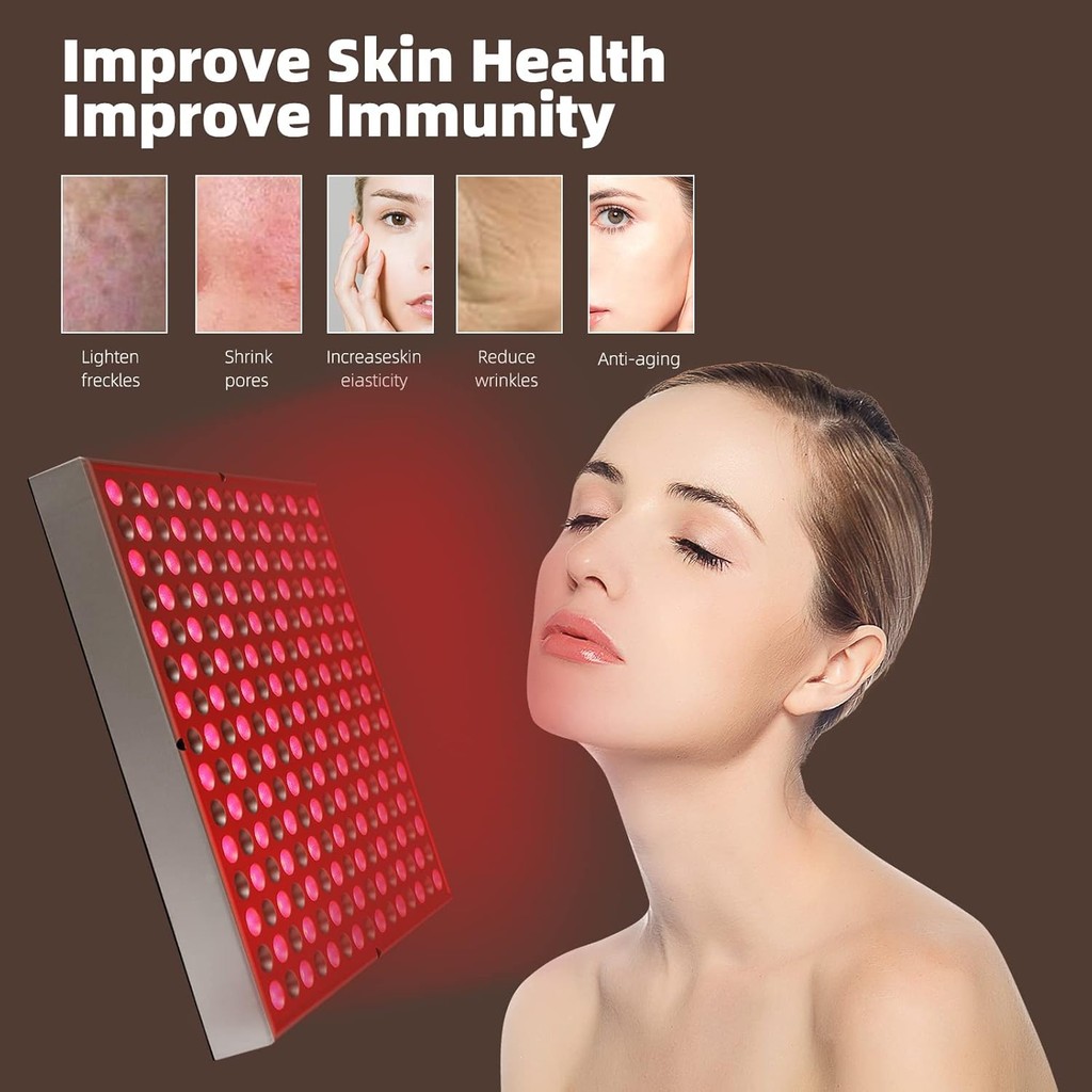 LED Red Light Therapy Device - 45W LED Panel Deep 660nm & 850nm Light ...
