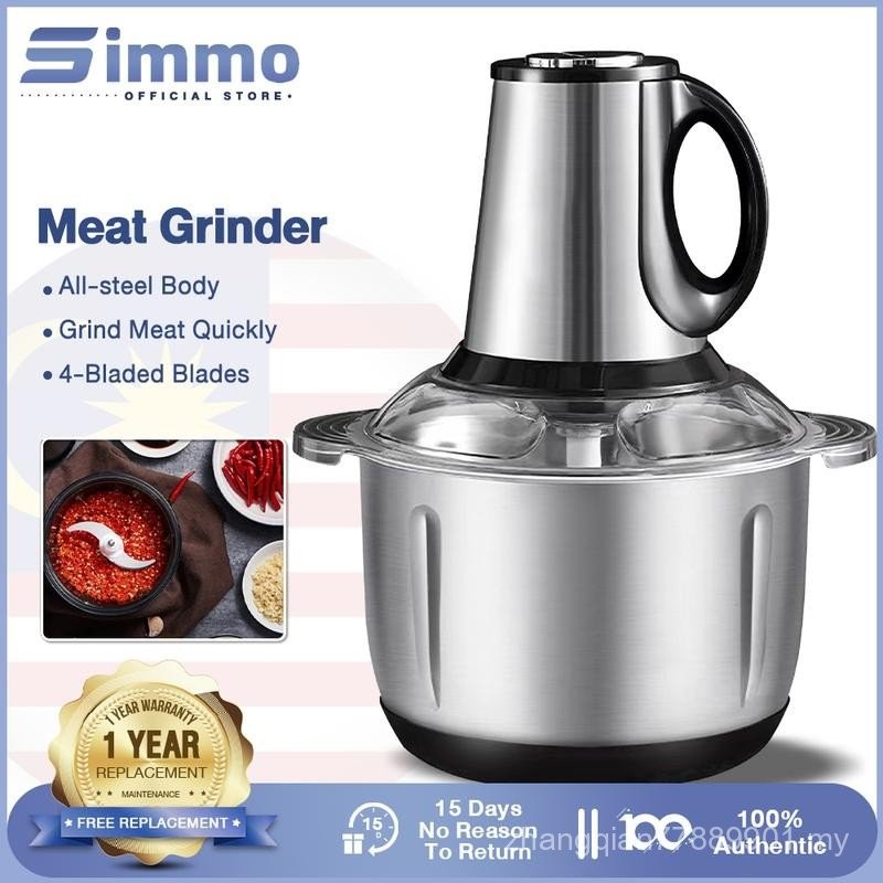 SIMMO 2L/3L/5L 550W penggiling daging keluli tahan karat pelbagai ...