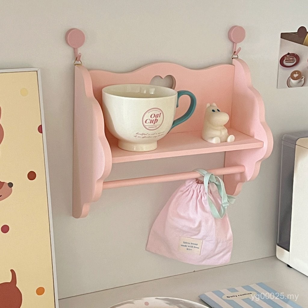 Organizing Rack Storage Small Shelf Girl Series Figure Pink Can Hang ...