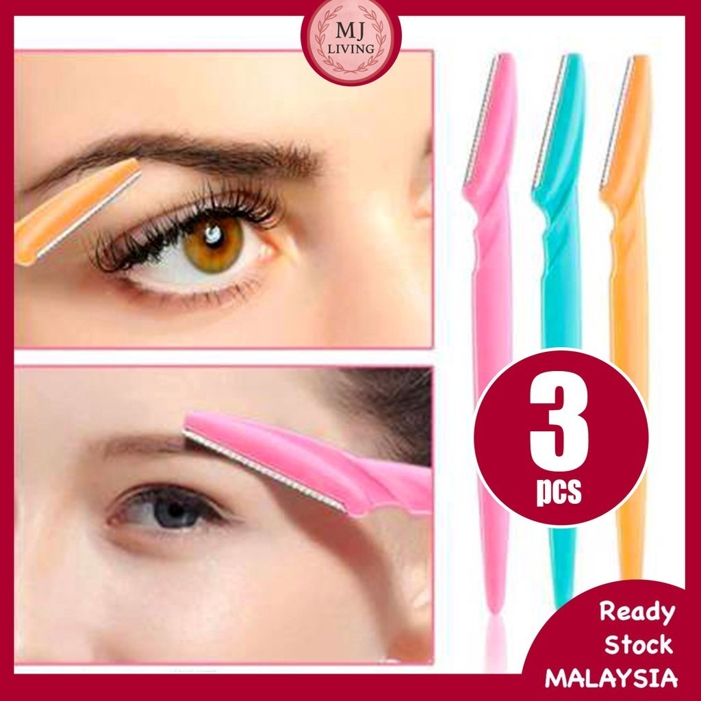 3 pcs Eyebrow Shaper Cosmetic Eye Brow Trimmer Blade Razor Beauty Tools ...