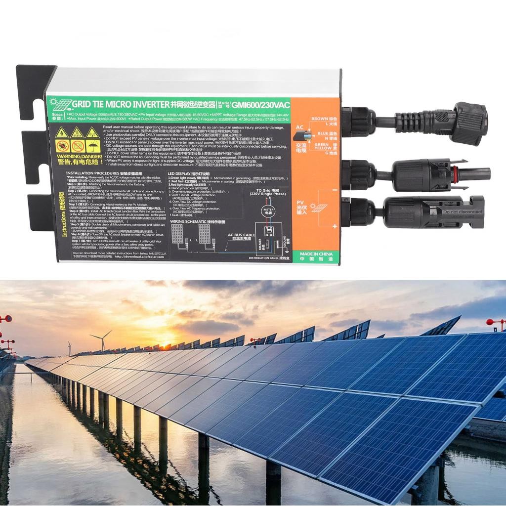 Solar Micro Inverter 600W Grid Tie 230V for Generation Systems | Shopee ...