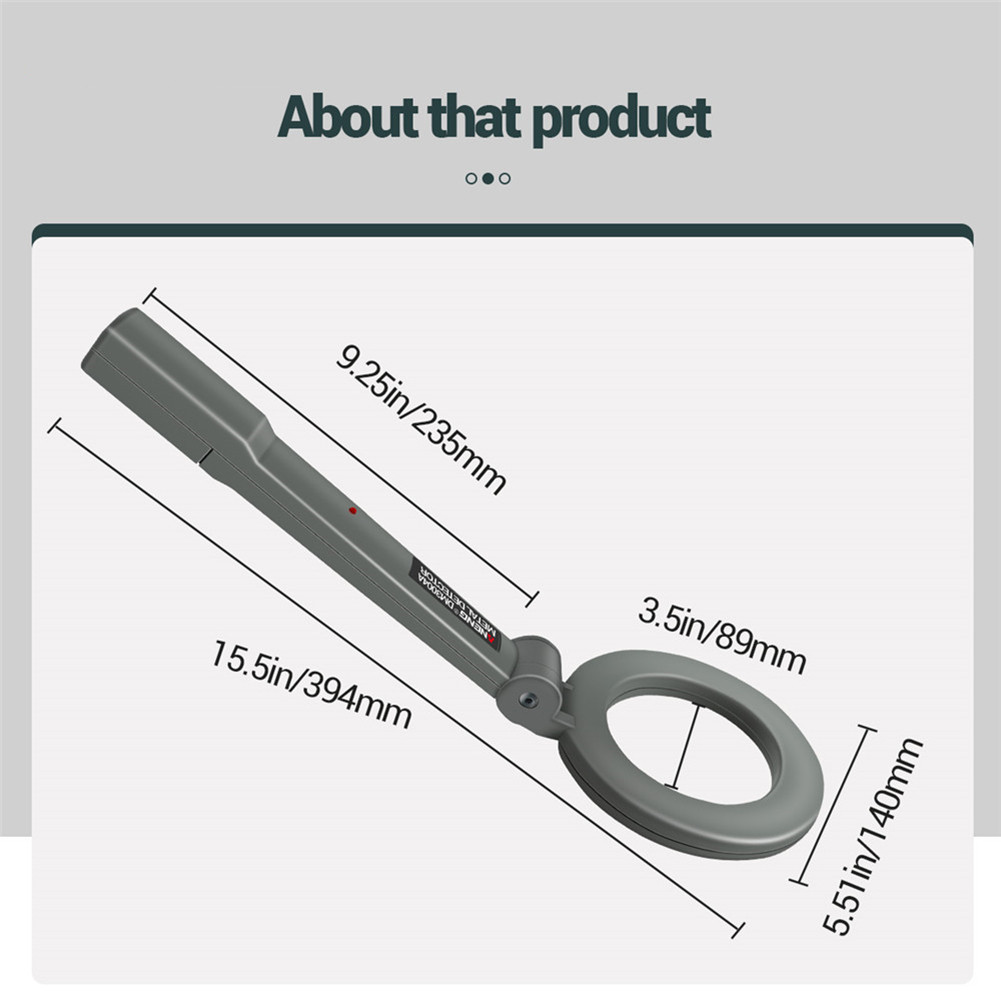 Metal Detector Handheld Safety Scanner High Sensitivity Body Search ...