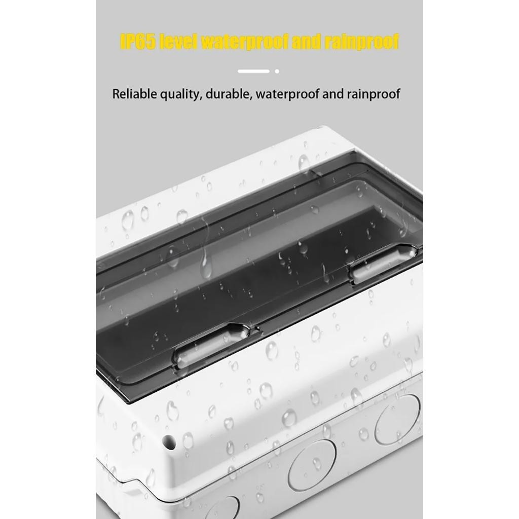 8 Ways IP65 Outdoor Waterproof Electrical Distribution Box Plastic ...